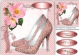Beautiful Pink shoes and  Roses 5