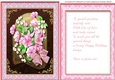 Beautiful A5 Blossom and Lily of the Valley with Verse