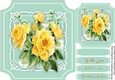 Beautiful Yellow Roses and Jasmine on Celtic Lace 
