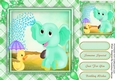 Green Ellie Showering Duckie