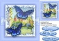 Beautiful Blue Flutters and Flowers