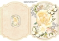 Print, Cut and Fold Beautiful Gold Roses 