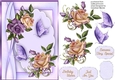 BeautifulLilac Roses and Butterflys
