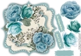 Beautiful Blue Roses on a Bracket Mat 
