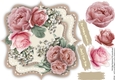 Vintage Pink Roses on a Bracket Mat