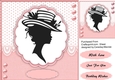 Beautiful Pink Silhouette Lady