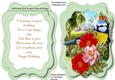 Tent card , Bird on a Branch 3