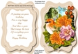 Tent card , Bird on a Branch 4