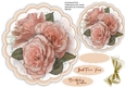 Beautiful Scalloped Posy of Peach Roses