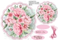 Beautiful Scalloped Posy of Pink Roses