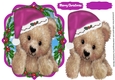 Fuzzy Bears Christmas Hat , Cerise
