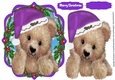 Fuzzy Bears Christmas Hat , Lilac