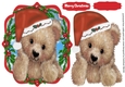 Fuzzy Bears Christmas Hat , Red