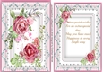 Beautiful Cerise Roses with Birthday  Verse