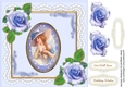 Vintage Lady with lilac Roses 2