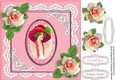 Vintage Lady with Pink Roses 3