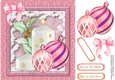 Beautiful Pink Baubles and Christmas Candle