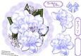 Beautiful Lilac Magnolias on a lace mat 2