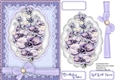 Lilac Anemones on a Scalloped mat