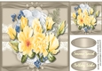 Beautiful Yellow Roses on lace