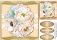 Beautiful Cream Peonys on lace