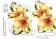 Gold  Lillys on a scroll mat 