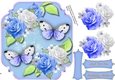 Butterflys and Blue Roses  