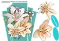 Beautiful Art Decko Topper , with Lillies