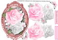 Beautiful Pink Roses in a Gilded frame