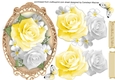 Beautiful Yellow Roses in a Gilded frame