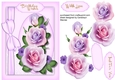 Beautiful Pink and Lilac Roses with Bow