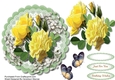 Yellow Roses on a Lace Mat