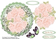 Pink Roses on a Lace Mat