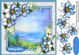 Beautiful Blue Infusion and Sea Scene