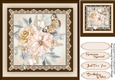Cream  Roses and Butterfly 