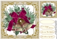 Beautiful Gold Bells and Red Ribbon