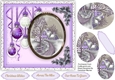 Lilac Baubles and Christmas Scene