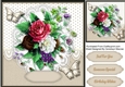 Beautiful Red  Rose on Sepia  lace 