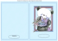 Print, Cut, and fold, Teds Basket of Flowers 1