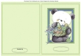 Print, Cut, and fold, Teds Basket of Flowers 2