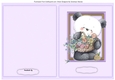 Print, Cut, and fold, Teds Basket of Flowers 4