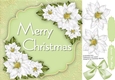 Golden Snowflakes and Poinsettis 2