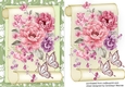 Beautiful Pink Roses on a Scroll Mat
