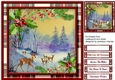 Beautiful Deers   in Tartan Frame 