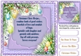Beautiful Baubles and Christmas Verse , Lilac