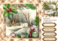 Beautiful Buff Tartan Christmas Scene 