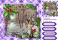 Beautiful Lilac Tartan Christmas Scene