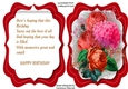 Red Flip Card and Roses 