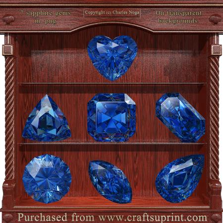 7 Sapphire Gems