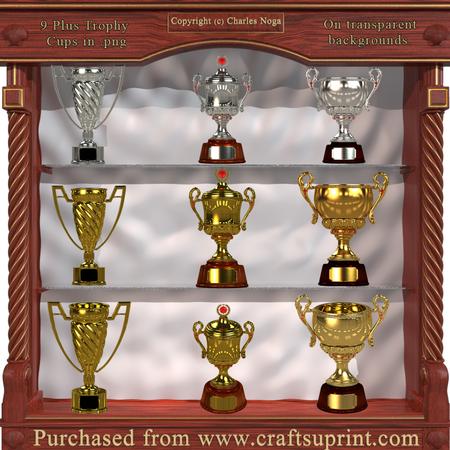 Realistic Trophy Cups